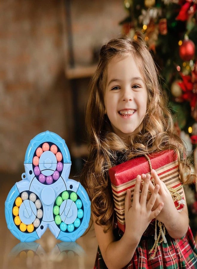 SIMESTICH Magical Bean Puzzle Toy | Speed Spin Triangle | Stress Reliever Toy | Anxiety Relief Rotating Puzzle | Magical Bean Cube for Focus & Relaxation - Image 2